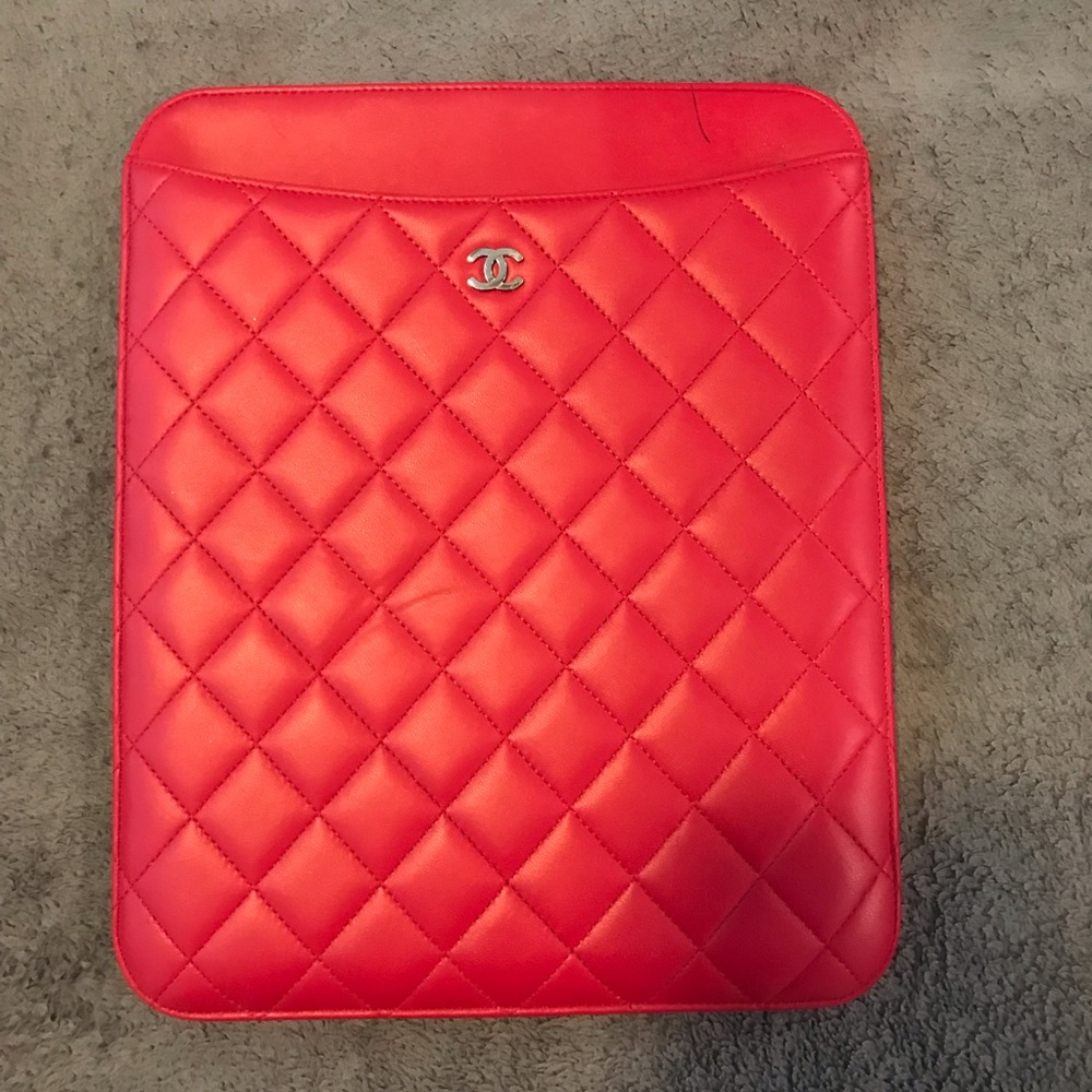 Chanel Quilted Tablet/IPad Case